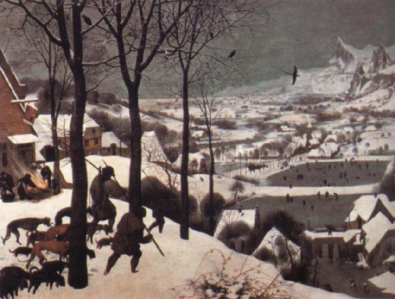 BRUEGHEL, Pieter the Younger The Hunters in the Snow China oil painting art